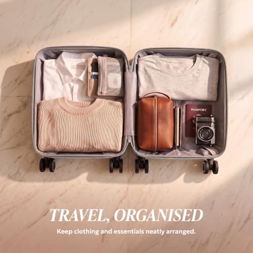 LUGG 15inch Vacay Suitcase ABS Luggage, Aluminium Trolley Handle, 360° Spinner Wheels, Water-Resistant & Durable Material - Airline Compatible (45 x 20 x 33cm) — view 6
