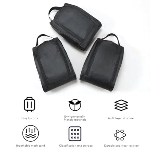 Waterproof Shoe Bag with Ventilation Breathable for Golf Shoes Boot Bag, Rugby Boot Shoe Bag, Football Boot Bag, Multifunctional Shoe Bags for Travel for Men, Women, Boys and Girls — view 4