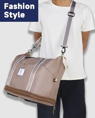 Arxus Rolling Duffle Bag with Wheels 25-55L Travel Handbag Carry-On Luggage — view 2