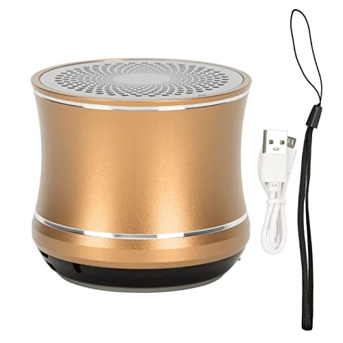 Acouto Speaker IP67 Auto Connect Portable Speaker with Bass for Shower Room Bike Car Gold All Bluetooth Connec SpeakerMini SpeakerBluetooth Small SpeakerMini SpeakerPortable (Gold) — view 5