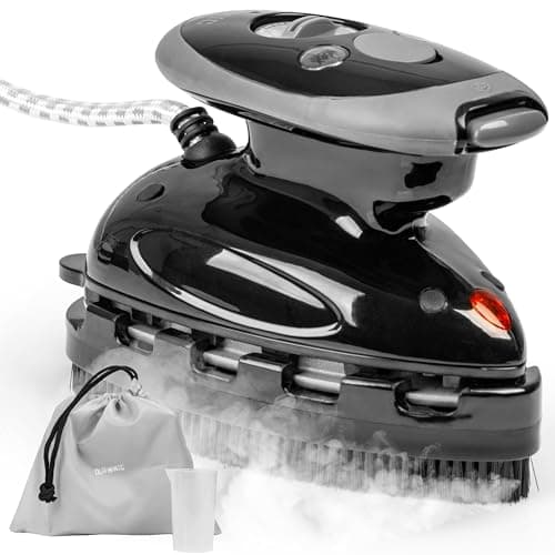 Duronic Travel Iron SI2 BK 375W Mini Irons with Variable Temperature Portable 50ml Black Steam Iron For Holiday Quilting Crafts Compact Design for Travelling