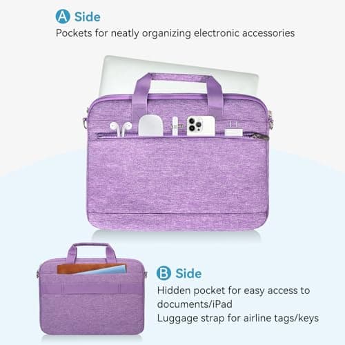 LANDICI 360°Protective Laptop Bag 14 15 Inch with Shoulder Strap — view 4