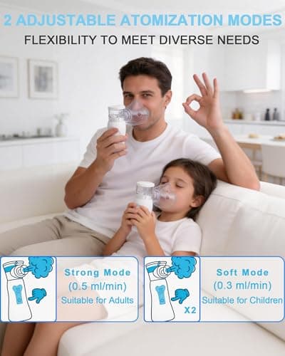 lulir Portable Nebuliser Machine for Adults & Kids, Rechargeable — view 3