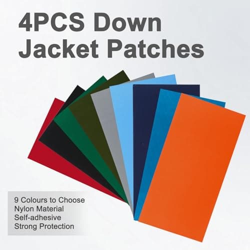 Skystuff 4pcs 10x20cm Nylon Repair Patch, Waterproof Self-Adhesive for Tent — view 3