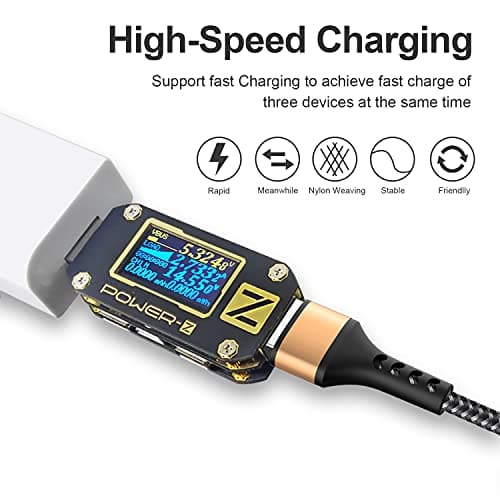 RAVIAD Multi Charger Cable, 3 in 1 Charger Cable [1.2M] Multiple USB Cable — view 4