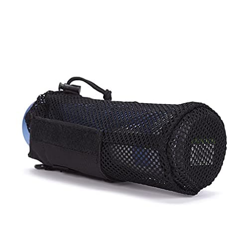 EMASDGEY Water Bottle Pouch Upgraded Travel, Mesh Water Bottle, Black — view 6