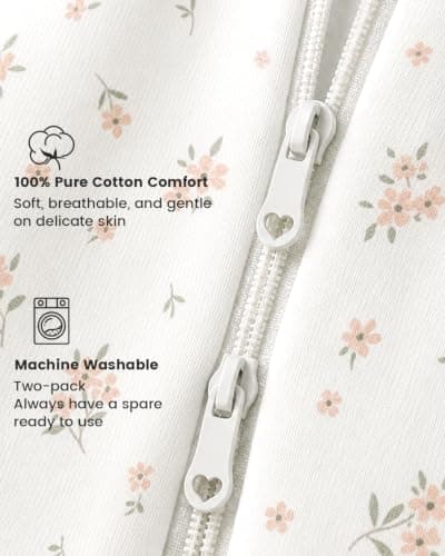 WYTbaby Baby Sleeping Bag 1 Tog 100% Cotton — view 6