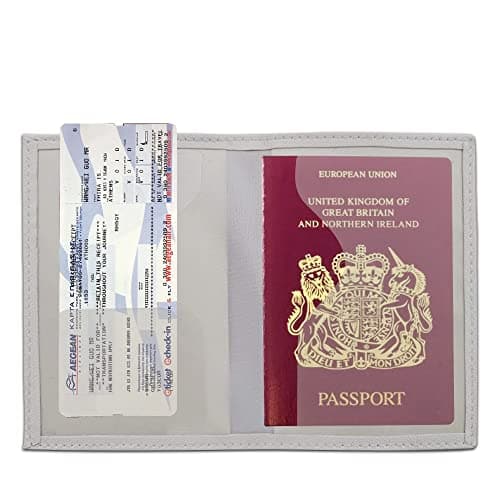 Passport Holder Cover, PU Leather Travel Wallet Case Organiser for Passport, Business Cards, Credit Cards, Boarding Passes (Sleeping owl) — view 4