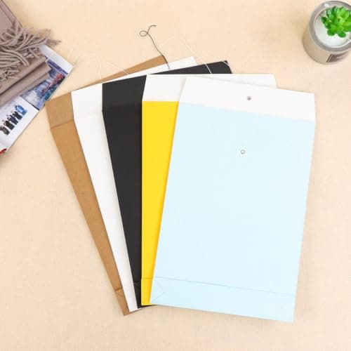 Alipis 6pcs White Document Carrier Bags Large Capacity Paper Organizer Folder Briefcase Cases for Office Business Travel Clothes Packing and Storage — view 3