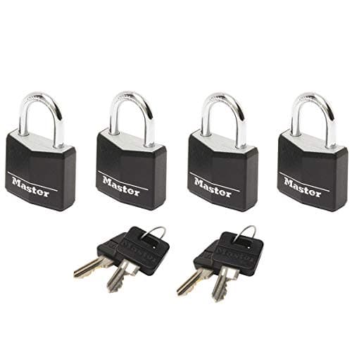 Master Lock Unisex Travel Accessory Luggage Lock, Black, 2 mm