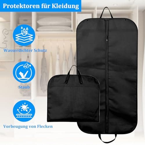 Suit Bags for Men, 2PCS Full Zipper Garment Bag, 60x120cm Suits Cover — view 4