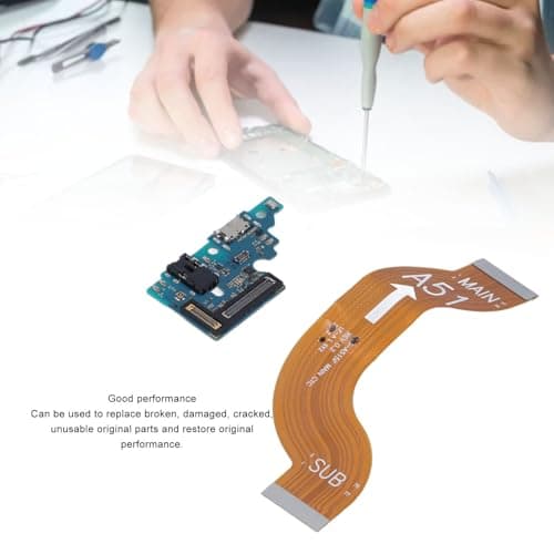 Dock Connector for A51 A515F, USB C Charging Port Flex Cable with Repair Tools, Phone Charging Port Dock Connector Board Repair Tool Kit for A51 A515F — view 3