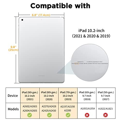 CACOE Case for iPad 9th/8th/7th Generation(2021/2020/2019) + Pencil Holder — view 2