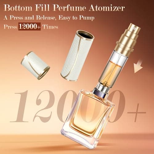 Perfume Refillable Atomizer 5mL Perfume Spray Bottle Leather Material — view 3