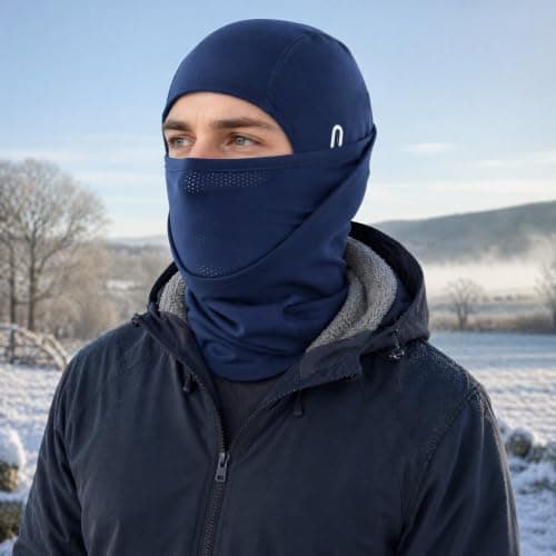 Balaclava for Men & Women, Thermal Ski Mask, Windproof Cycling (Dark Blue) — view 2