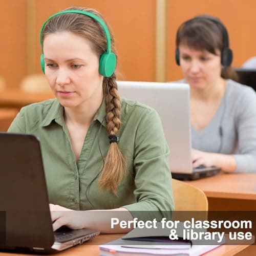 30 Pack Wired Headphones, Adjustable On Ear Headphones, Kids Headphones with Stereo, Children Headphones Earbuds for Kids, Boys, Girls, Schools, Laptop, Travel, Plane, Tablet (Multicolors) — view 6
