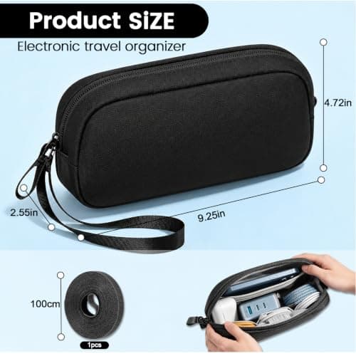 Seekjoy Electronics Organizer Travel Case, Cable Organiser Bag — view 2