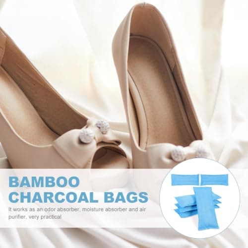 Professional Shoe Deodorizer 6pcs Linen Bamboo Charcoal Bags — view 3