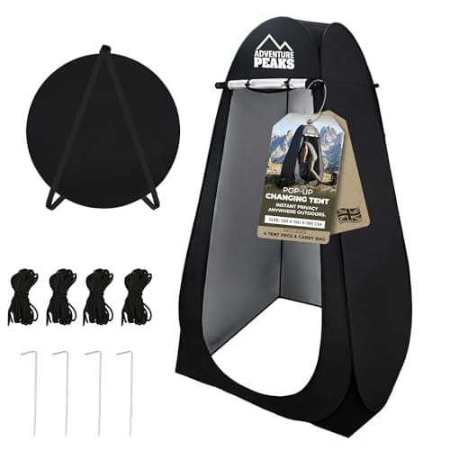 ADVENTURE PEAKS Pop Up Changing Tent – Portable Privacy Toilet Tent & Shower Tents for Camping, Beach & Outdoor Use – Water Resistant UV Protected Pop Up Privacy Tents