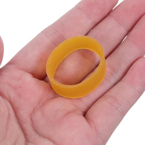 380pcs Wide Yellow Rubber Bands 10cm Thick Rubber Reliable Bundling — view 4