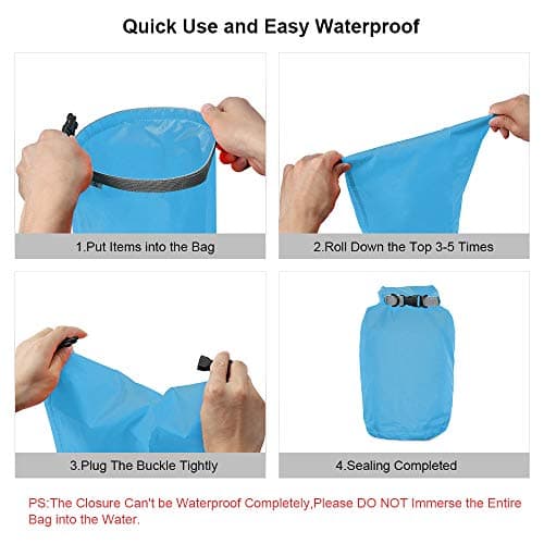 ioutdoor Boat Dry Bags 2L/5L/10L/20L/40L/70L Waterproof Dry Sack (Blue 20L) — view 5
