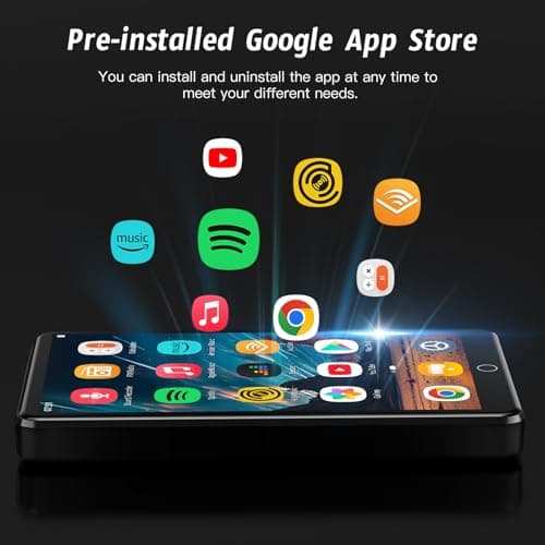 MP3 Player with WiFi & Bluetooth, 4.02” IPS HD MP4 Player, MP3 Player with Speakers, Music Player for Kids, Android Music Player Preloaded with Spotify, Play Store — view 3