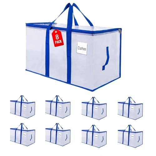 ZFWDSY Moving Bags 105 L,8-Pack Storage Bags Moving Boxes Alternatives