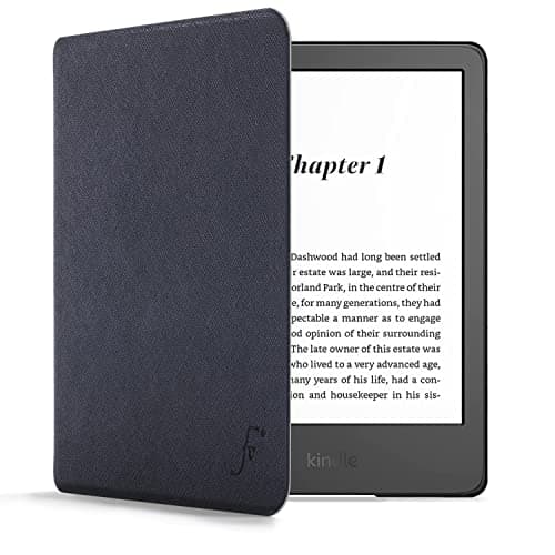 Forefront Cases Case for New Amazon Kindle (16 GB) 6" (11th Generation - 2024 & 2022 Models) - Navy Blue - Slim, Light & Protective, Smart Auto Sleep-Wake Function Cover for Kindle 6"
