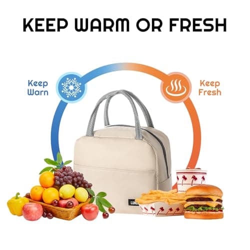 YUDANSI Insulated Lunch Bags for Women Men Kids, Small Cooler Bags for Work — view 3