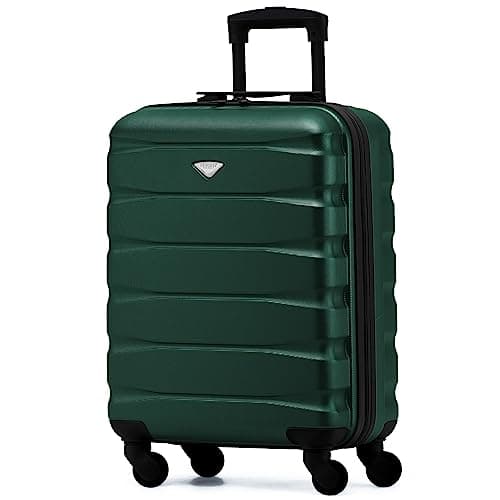 Flight Knight 55x40x20 Ryanair Priority Cabin Suitcase, Also for EasyJet, Jet2, Lightweight,ABS Hard Shell, Durable 4-Wheel Cabin Case, Carry-On Size 10kg Hand Luggage, Travel Bag- 55 x 40 x 20