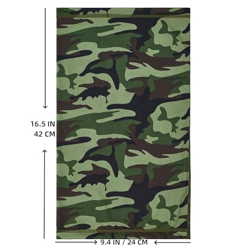 Fousam Scarf for Men and Women, Cooling Mask, Face and Neck Protection, Scarf, for Sun Protection, Hiking, Fishing, Climbing, Riding, Hunting, Woodland camo — view 3