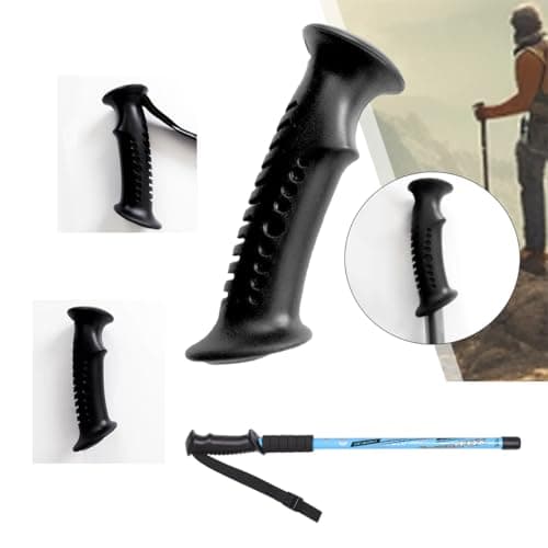 SquEqu 2 Pack Trekking Pole Handle Grip Replacement Rubber Sleeve Adapter with Hand Straps for 20mm Dia. Hiking Poles Walking Stick Cane Monopod Climbing Rod — view 5