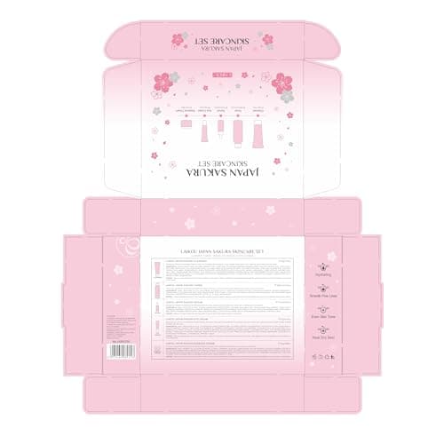 LAIKOU Sakura Skincare Set for All Skin Types 5PCS Travel-Friendly Sizes — view 6