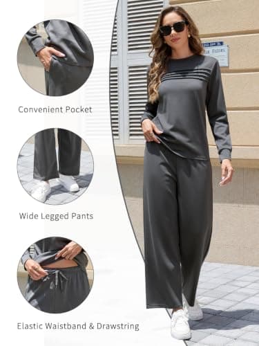 YloveM Womens Lounge Set 2 Piece Co Ord Outfit Ladies Tracksuit Sets — view 4