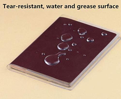 Clear Plastic Passport Protector, Transparent Frosted Protective Passport Holders - 5 Pack RFID ID Card Covers Travel Organizer Accessories for Women & Men — view 4