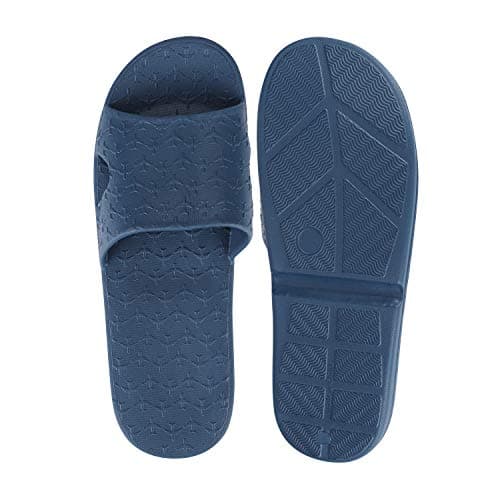 LONTG Women's & Men's Non-Slip Shower Slippers - Foldable Travel Beach Slippers with Memory Foam, Portable Bath Pool Shoes with Drawstring Bag — view 3