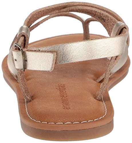 Amazon Essentials Women's Casual Strappy Sandal, Gold, 8 UK — view 3