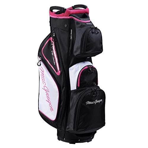 MacGregor Golf VIP Deluxe 14-Way Ladies Trolley Bag, 9.5" Top, Black/White/Pink — view 2