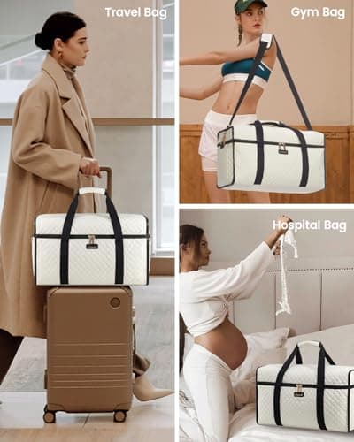 LOVEVOOK Travel Bags for Women, Large Opening Hospital Weekend Gym Bag — view 2