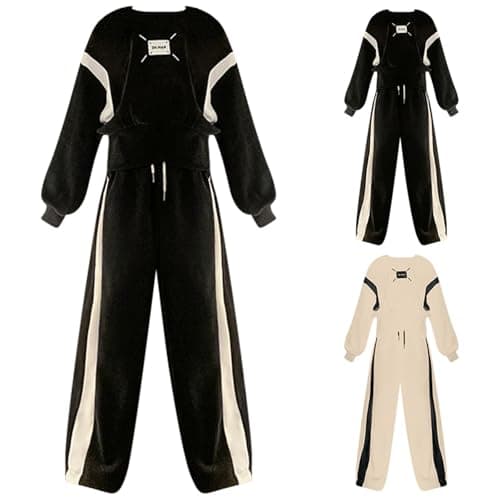Girls Sweat Set 2 Piece Track Suit Teen Girls Hoodies and Sweatpants Outfit — view 3