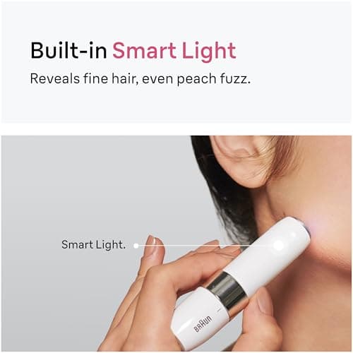 Braun Mini Facial Hair Remover for Women, FS1005, White — view 4