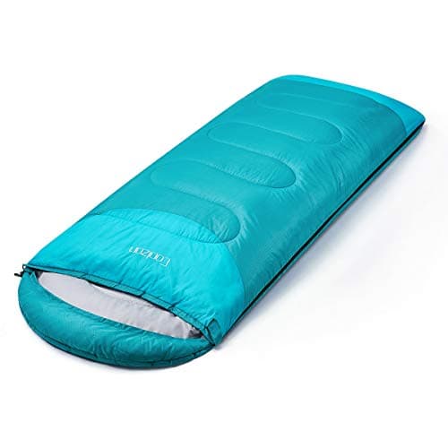 Coolzon Outdoor Sleeping Bag for Camping, for 3-4 Seasons, Adult Blanket, Small Packed Size, Ultralight Carry Bag, Soft, Thick and Warm, for Outdoor Camping, Travel, Hiking, Blue — view 3