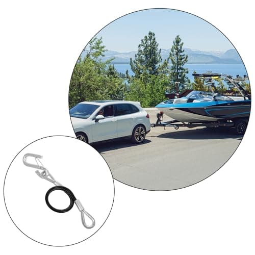Self Coiling Trailer Safety Cable with Snap Hooks 3500lb Break — view 4