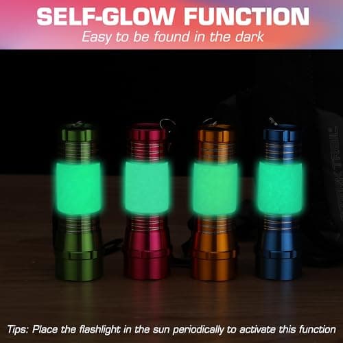 EverBrite 4-Pack Mini LED Torches with Batteries, Pocket Flashlight Set — view 4