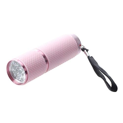 Oaqmvgin Flashlight Torch Pink 9-LED Light for Emergency Outdoor Use
