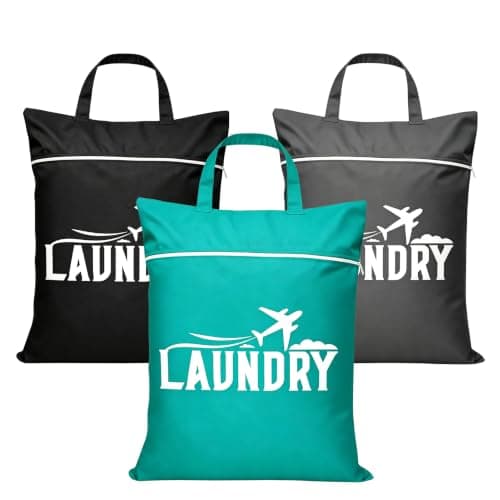 3 PCS Large Travel Laundry Bag, Travel Laundry Bag with Handle