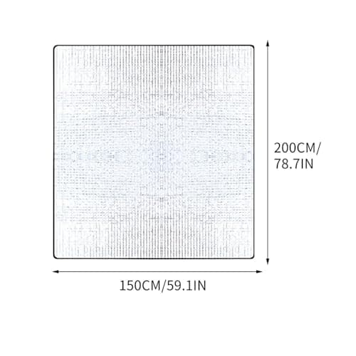 200x150cm Aluminum Camping Mat,Insulating Waterproof Thermal Foam Sleeping Mat,Insulating Foldable Foil Blanket for Outdoor Travel Picnic,Floor Mat, Foldable Tent Mat — view 2