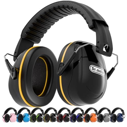 Dr.meter Ear Defenders Adults SNR 31dB, Adjustable & Comfortable