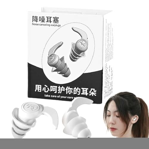 Noise Canceling Ear Plugs | Silicone Noise Block Earplugs for Sound Proof | Soft Travel Adults Ear Insert for Boys, Kids, Chidren, Men