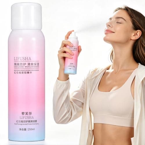 BESTonZON Ml Pink Skincare Mist Sunscreen Spray with Moisturizing Treatment, Lighten Skin Tone and No Need to Remove Makeup, for Outdoor Daily Skin Care and Cooling Spray